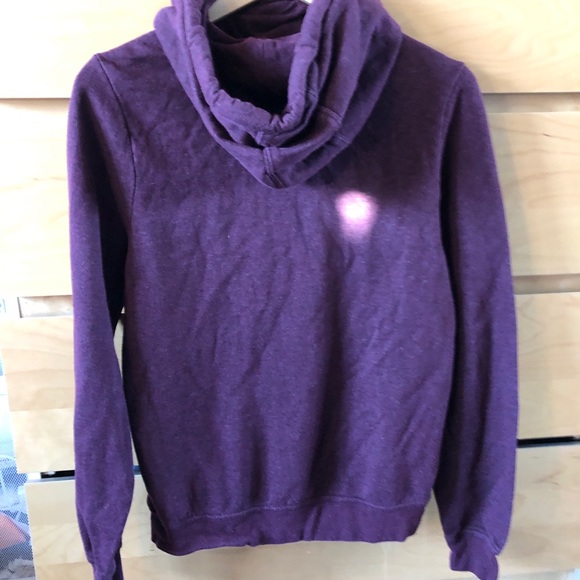 Nike Funnel Cowl Neck Maroon Marled Sweatshirt - Picture 4 of 7